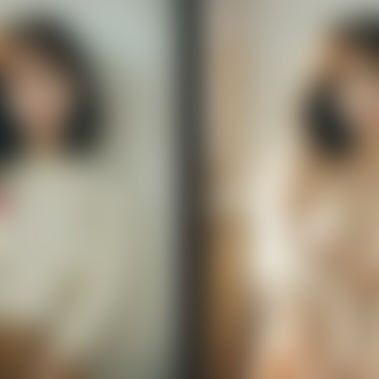 着衣と脱衣を並べた画像です。画像№1415