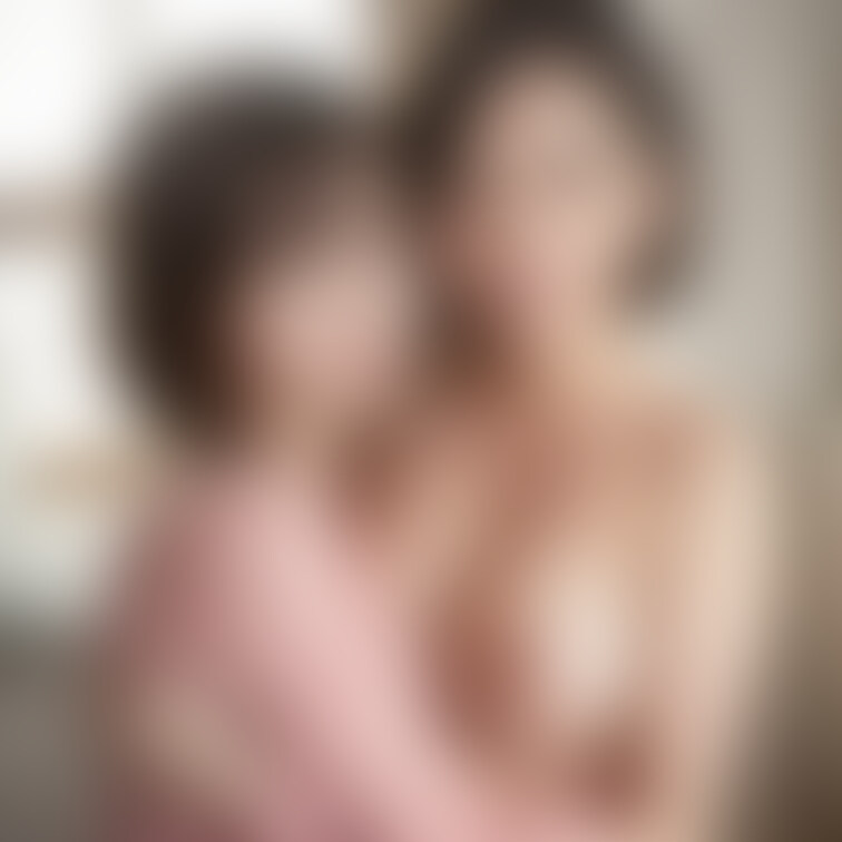 裸で抱き合ってる女の子　１