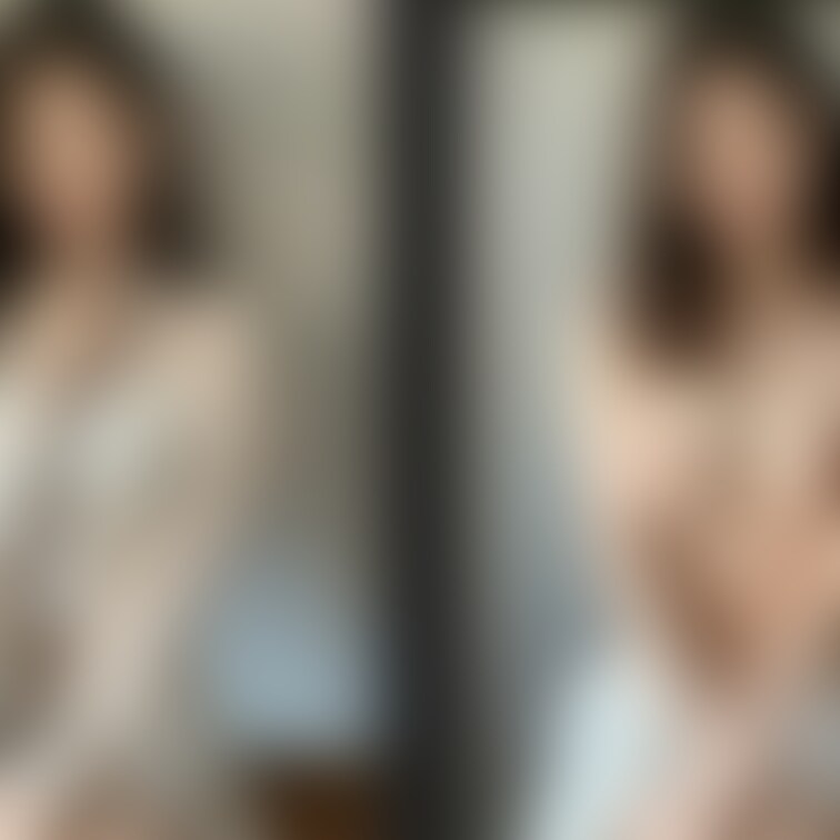 着衣と脱衣を並べた画像です。画像№221