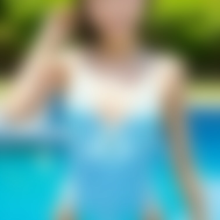 水色の水着。
なんだか早口言葉みたいですが、
水色の水着。