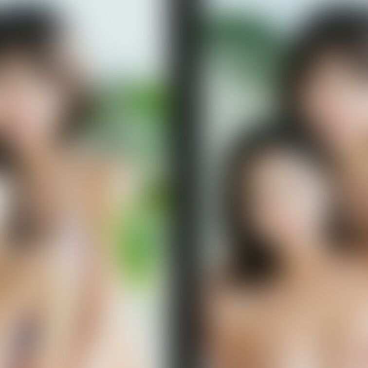 着衣と脱衣を並べた画像です。画像№746