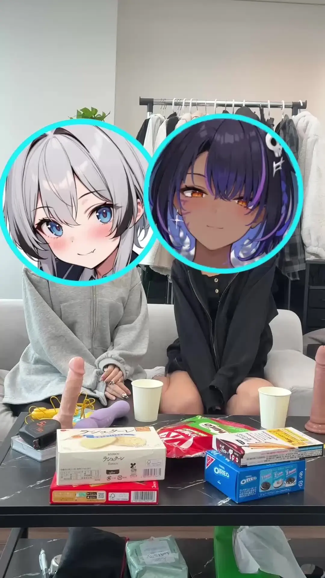 裏垢男子の日常「大人気Vtuberの甘雨ランちゃんとマリンちゃんが遊びに来た。トランプで王様ゲームしたら凄い展開になりました。ファンのみなさん、大変申し訳ございませんでした。」の投稿サムネイル