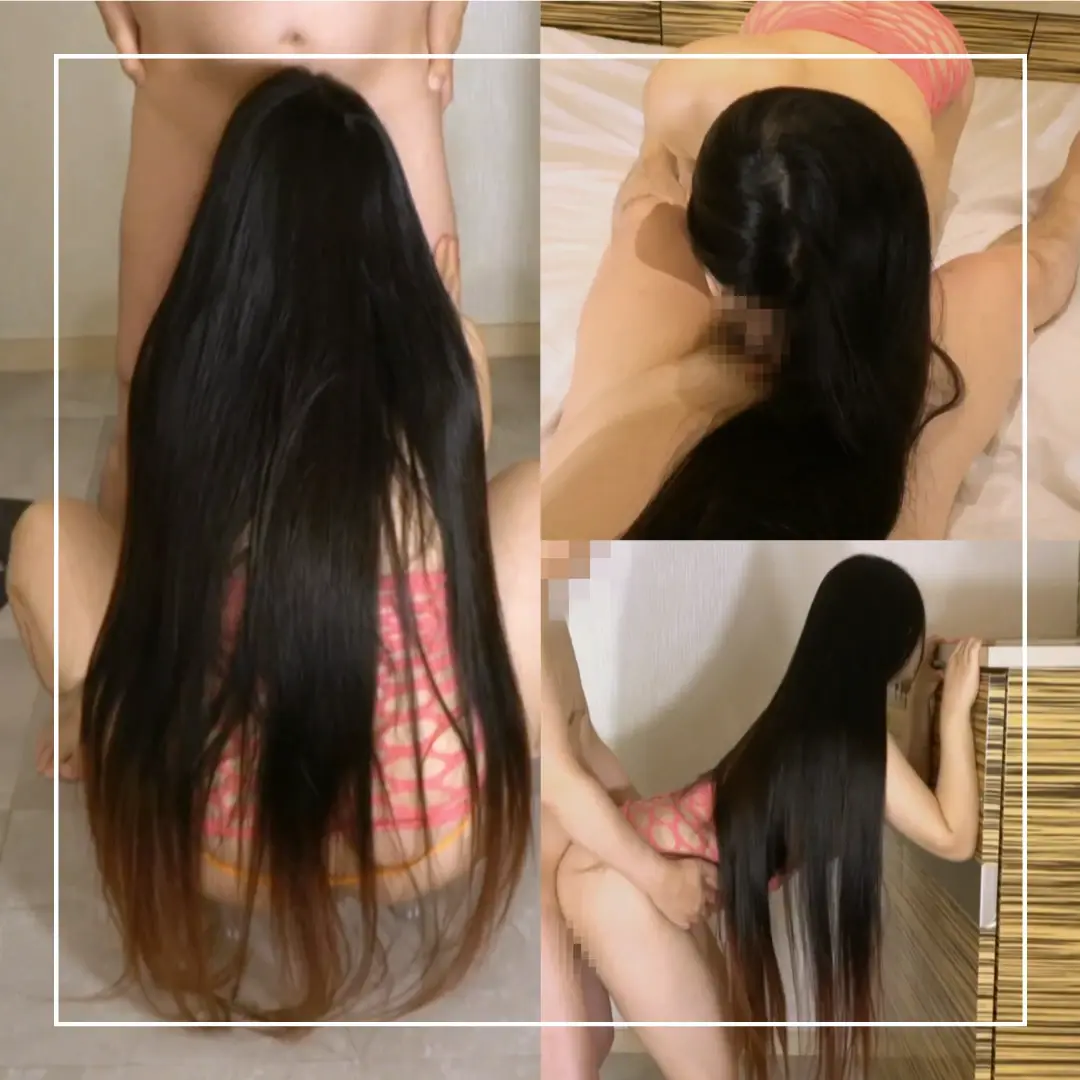 virgin hair fetish（髪フェチ監督okuto）「★ピンクの穴あきボディコンにスーパーロングヘアのまいひめさん、髪フェチプレイで奉仕のあとは、羞恥SEXでお立ち台の視線より感じちゃう」の投稿サムネイル