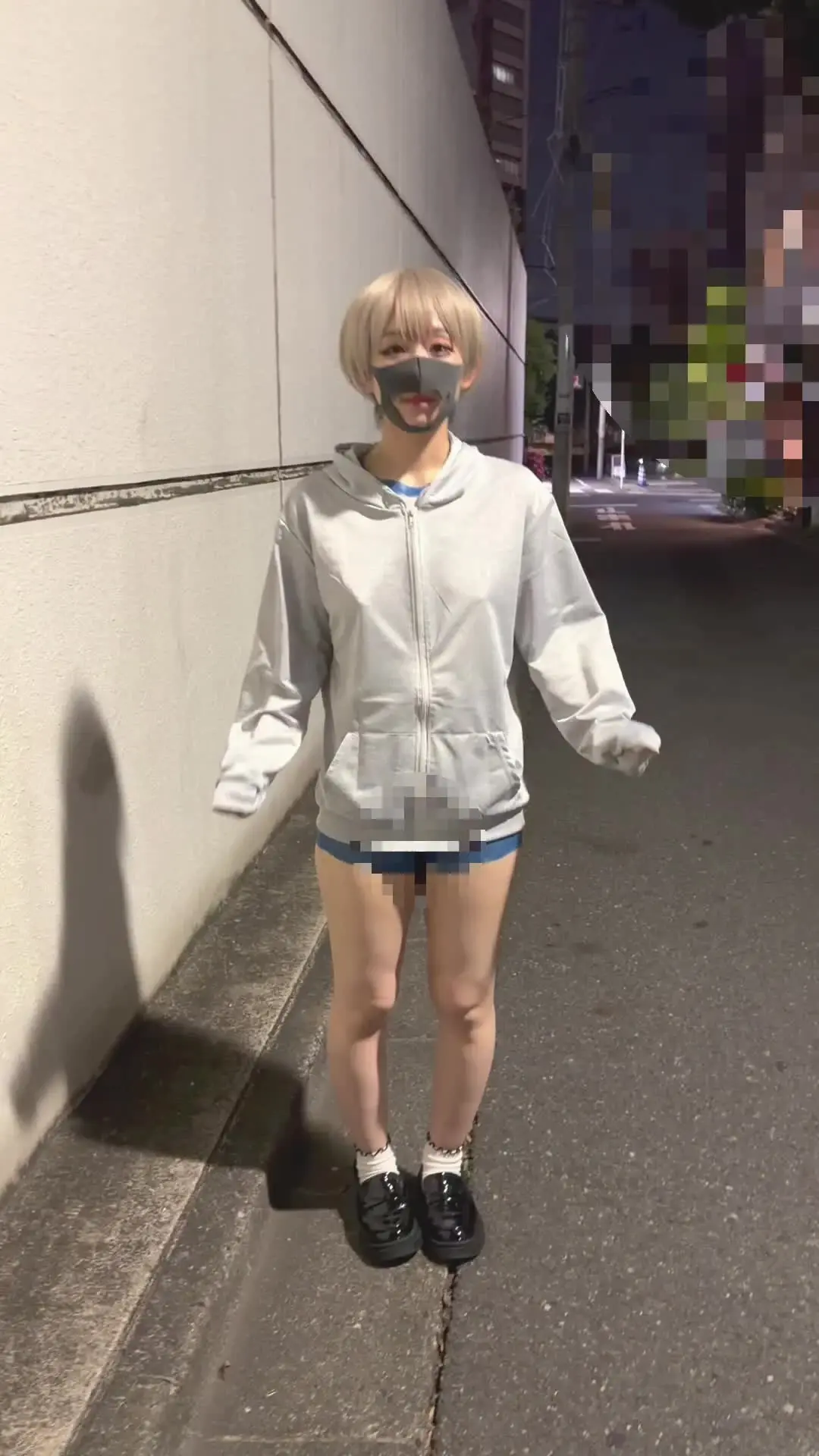 メスねこ猫猫（まおまお）「【ボディペイント露出！】 猫猫です🐈💕 体操服のボディペイントをして露出プレイしてきました🥰」の投稿サムネイル