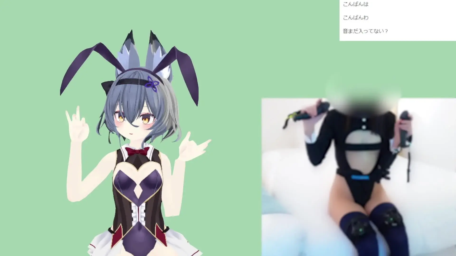 ピンキーweb/コスプレ/個人撮影/ハメ撮り「VTUberのゆらがわもふぃさんがフルトラで視聴者に電マを遠隔操作されてたり配信中に生中出しされる動画です」の投稿サムネイル
