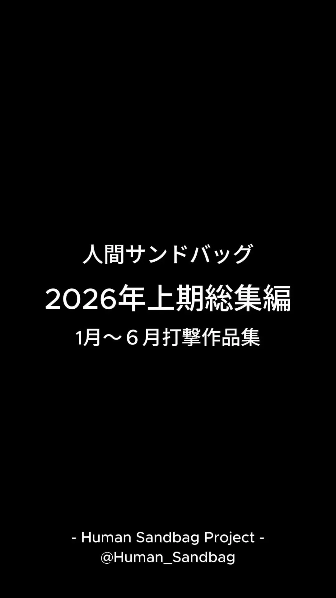 人間サンドバッグ「人間サンドバッグ総集編：2026年上期　1月～6月 打撃作品集」の投稿サムネイル