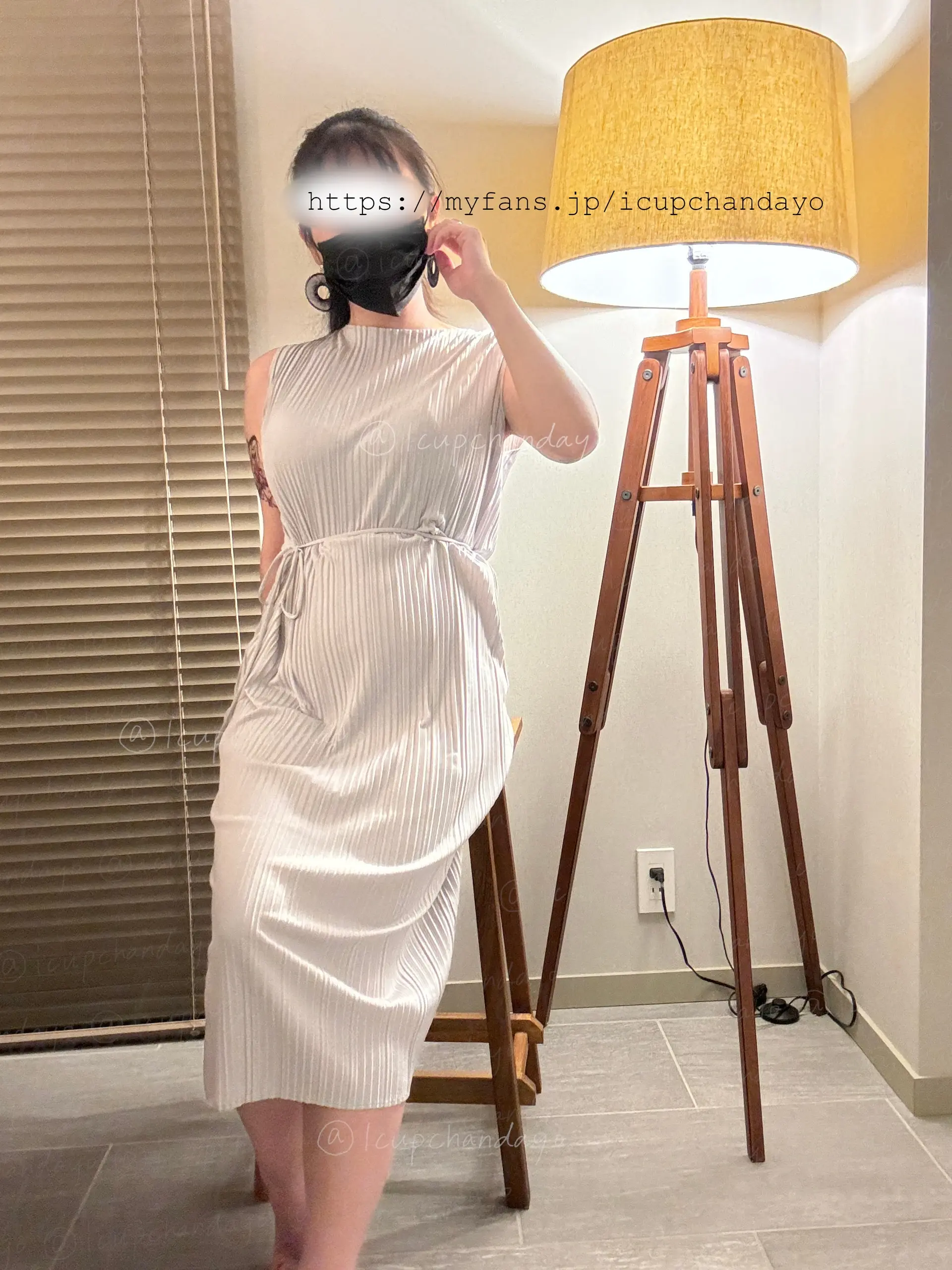 LカップむちむちOL🤍藍野あい「夏っぽいワンピース？笑 こういうの好き✨ 下はもちろん...？笑 なんでしょう？w」の投稿サムネイル