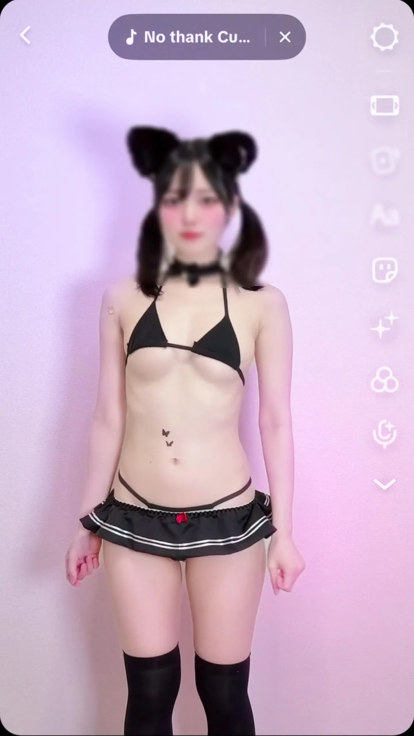 みこみこ♡「☆ほぼ顔出しver☆ 裏TikTok💗TikTokに載せたらBANされるやつ... えっちとっく2本✨」の投稿サムネイル