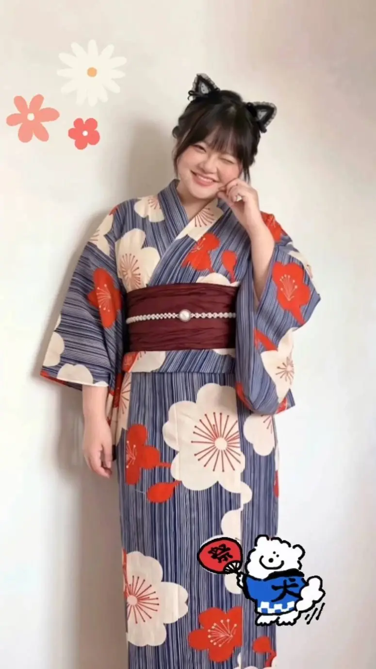 ぽちゃ！りん💗🐰🌈✨「この新しい浴衣✨買いましたー💗✨今度は浴衣でTikTok Live しようかなー(∩´∀｀)∩💗✨」の投稿サムネイル