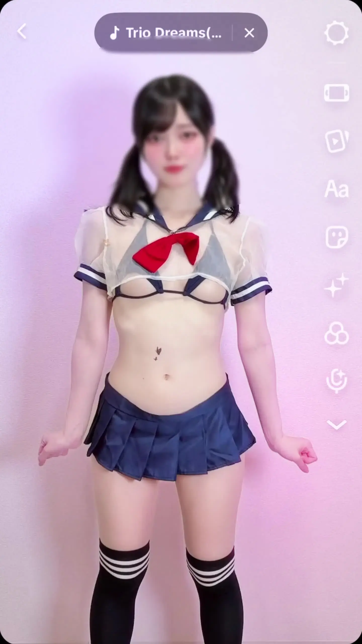 みこみこ♡「☆ほぼ顔出しver☆ 裏TikTok✨TikTokに投稿できないエッチな動画💙 えっちとっく2本✨」の投稿サムネイル