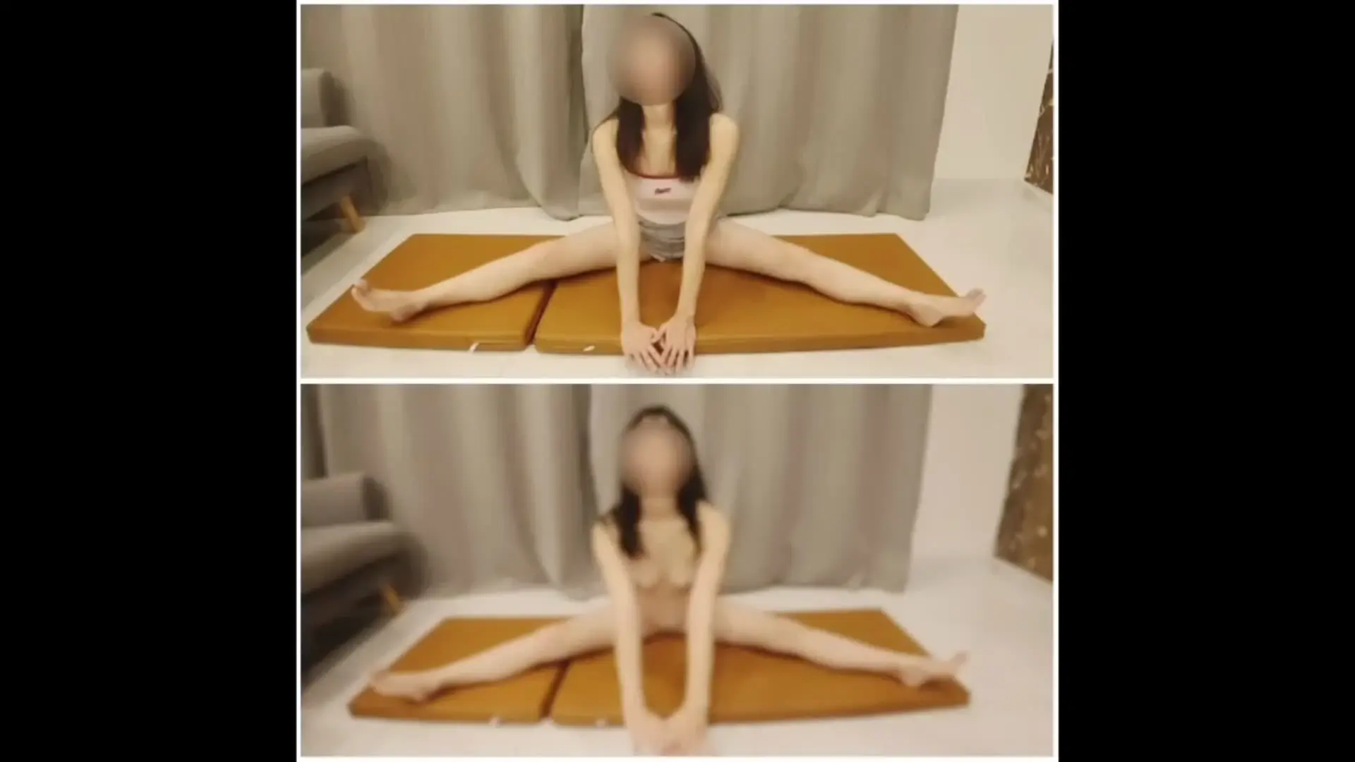 あおまりカップル「【全裸ストレッチ】 #１６ 股関節や足を伸ばす柔軟体操を全裸でしてみた🩵 これからのvlogについて🎞️♡ 【Nude Stretching】#16」の投稿サムネイル