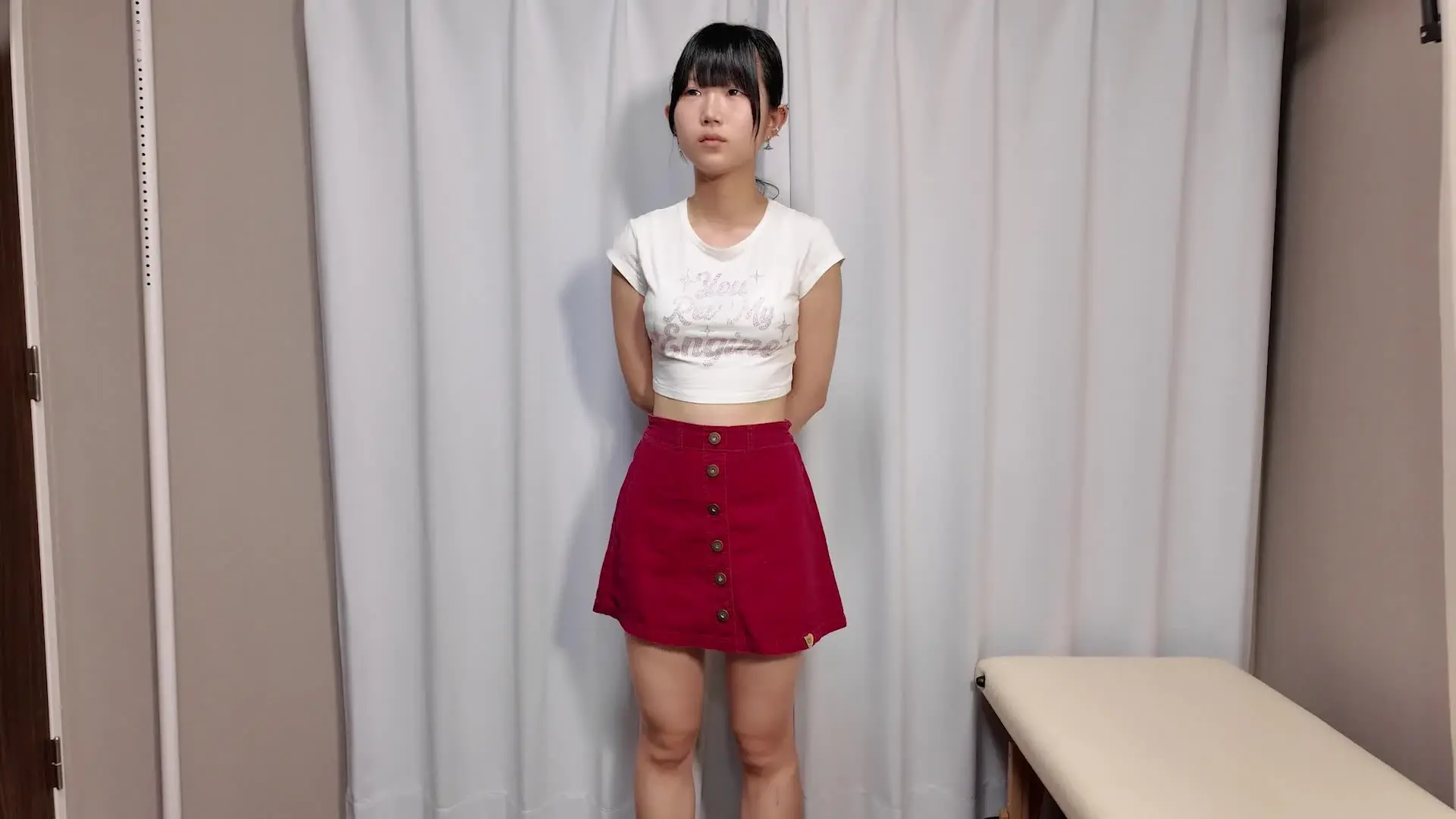 整体サロンかみのて「今回のモニターさん：中条ことみさん。若い学生さんです。顔が小さくて妹系の顔をした可愛い方。身体は細くてスレンダーです。 前回はチアユニを着てきてくれました。今回」の投稿サムネイル