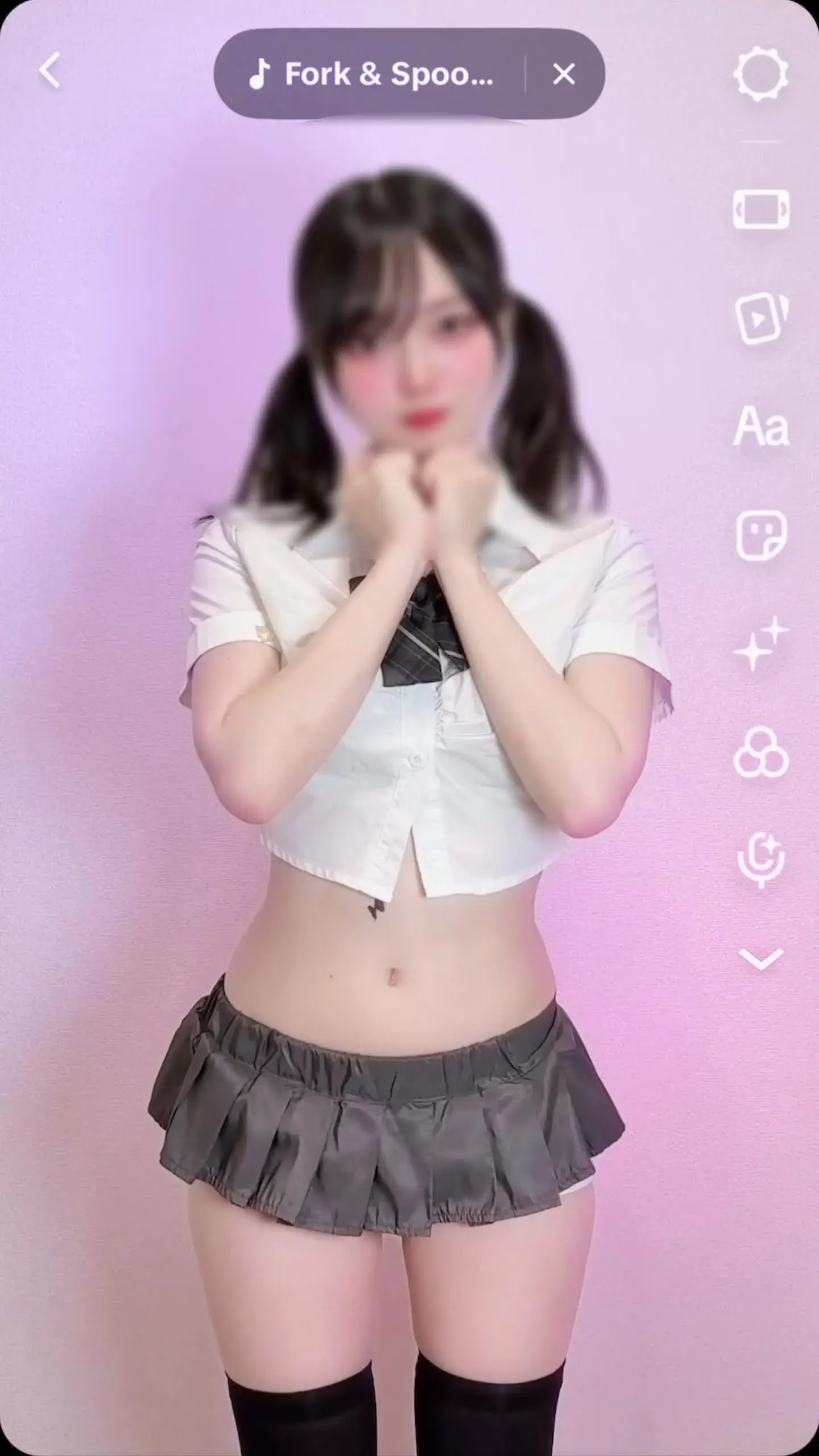 みこみこ♡「☆ほぼ顔出しver☆ 裏TikTok✨TikTokに投稿できないエッチな動画💙 えっちとっく2本✨」の投稿サムネイル