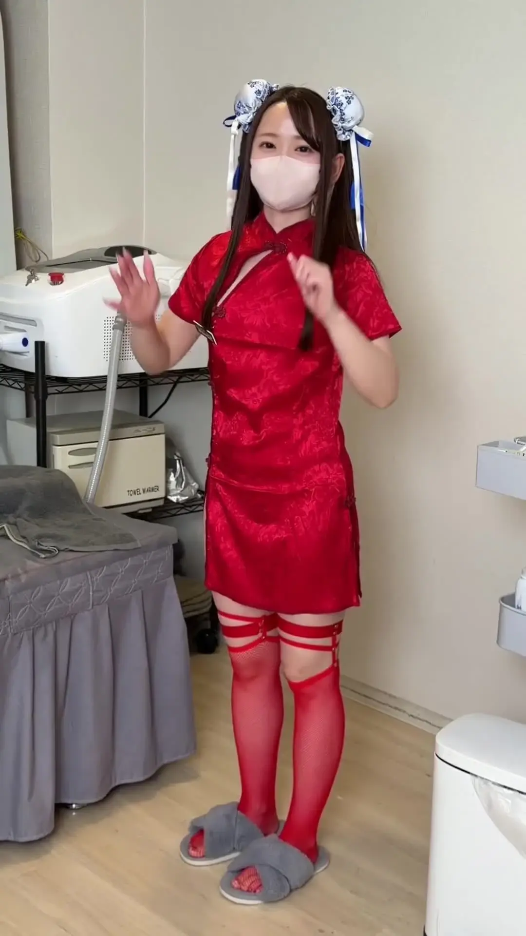 脱毛サロンで働くさおり🥹🫶🏻️💓「チャイナドレスどうでしたか🥹」の投稿サムネイル