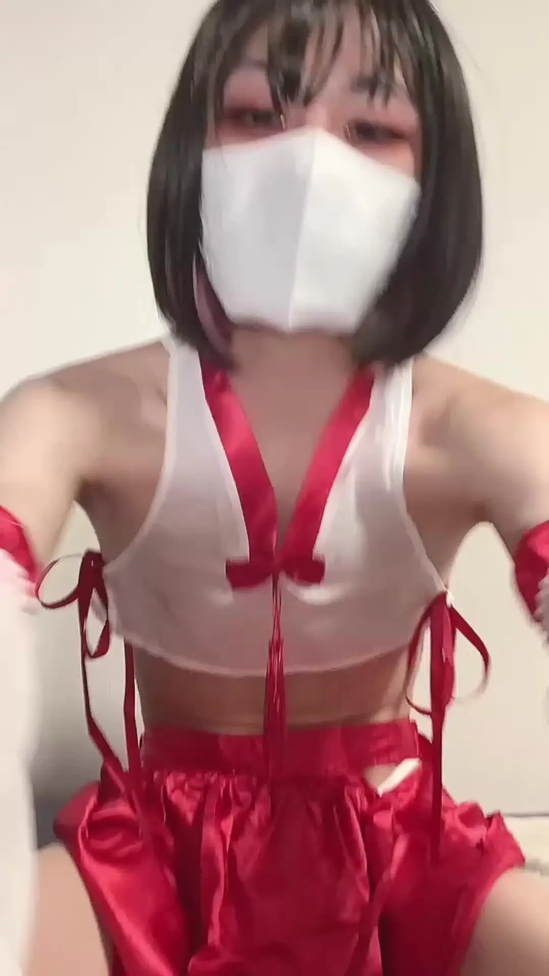 新年から巫女姿で手コキオナニーしちゃうど変態おとこの娘ちゃん♡ sample 1