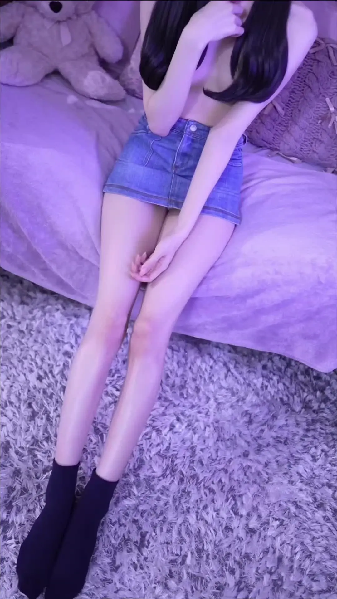 ししゅうちゃん「No.118スペシャルリクエスト♪XXXさんへ♡ デニムミニおなまえよびにドキドキ💓 おててでいっぱいなでなでマッサージしようね💕」の投稿サムネイル