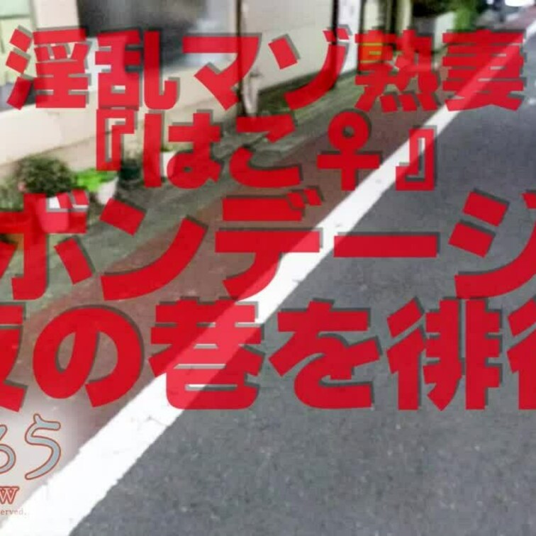 赤ボンデージで夜の巷を徘徊
1分12秒