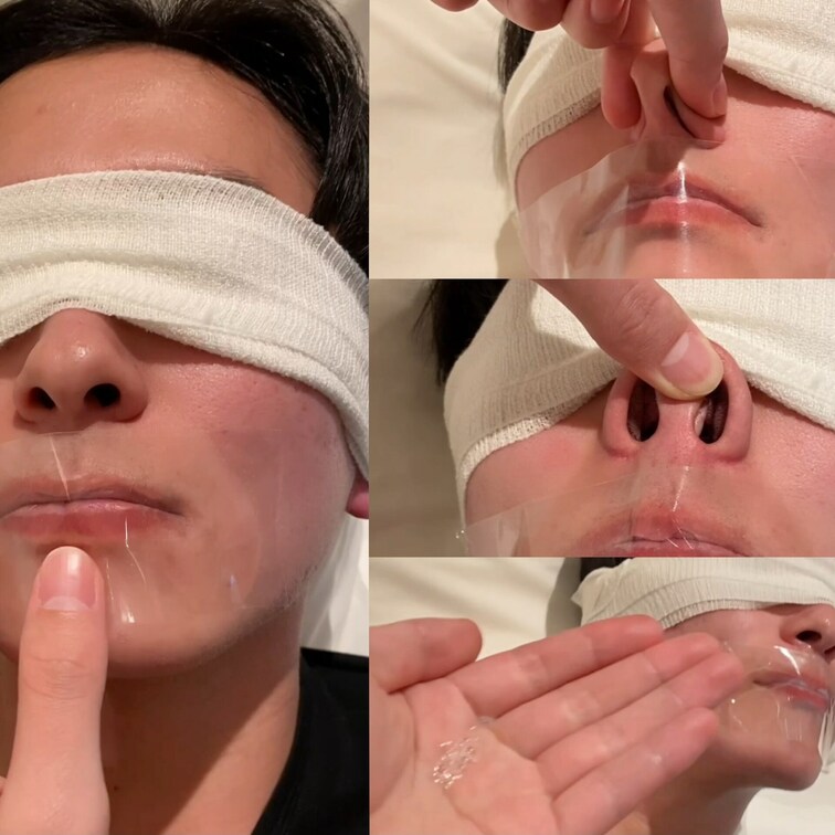 M男を○○○束して鼻責め、呼吸制御、唾液責め