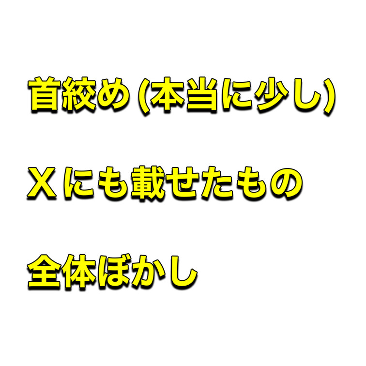 xのどうがはのちのち消すので
こっちでも載せときます！
この前撮ったのが良くて…！
やめてって言ってるのに絞められ
