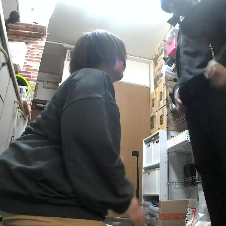【オフパコ】自宅のキッチンで撮った立ちバックシーン(撮影日：2025年1月10日)【立ちバック】