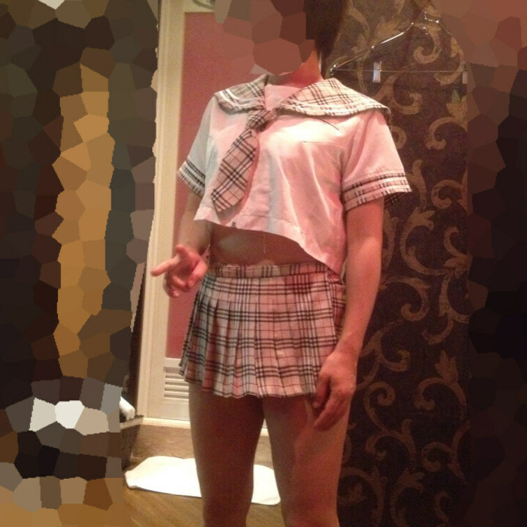 人妻に制服コスプレをさせて楽しんだ時の写真です^^♪