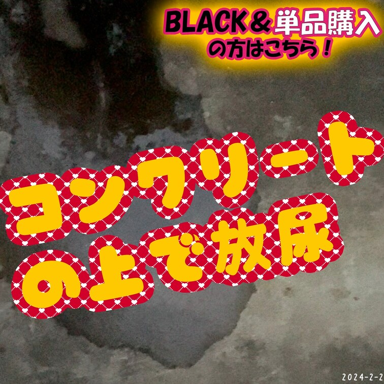 2024-02-02
🦊コンクリートの上に放尿💖
朝の寒さに我慢できずに、コンクリートの上に座り込んでおしっこをする