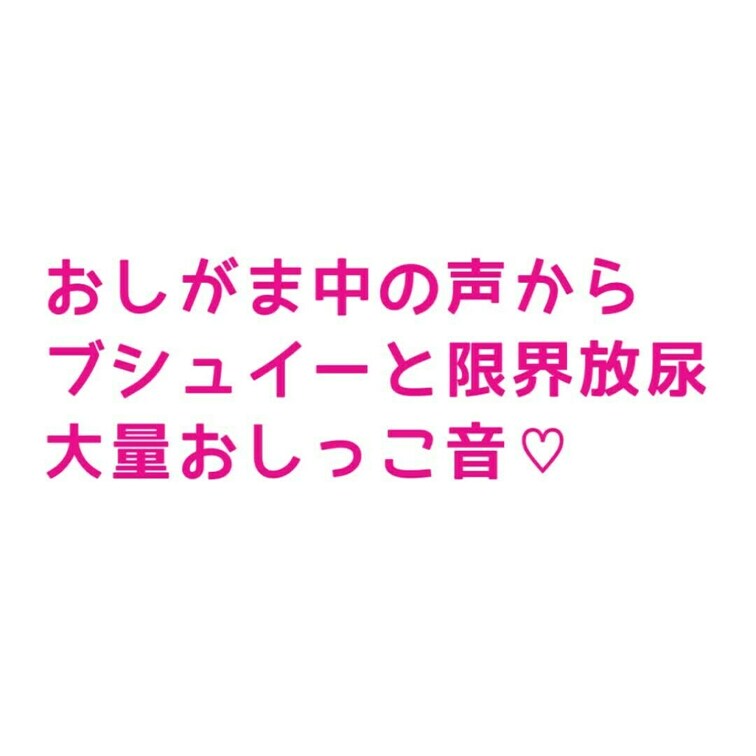 おしがま中からシュイ音爆発大量解放までの音声♡

おしがま中のがんばってる声からの
大解放限界放尿の音声です
大