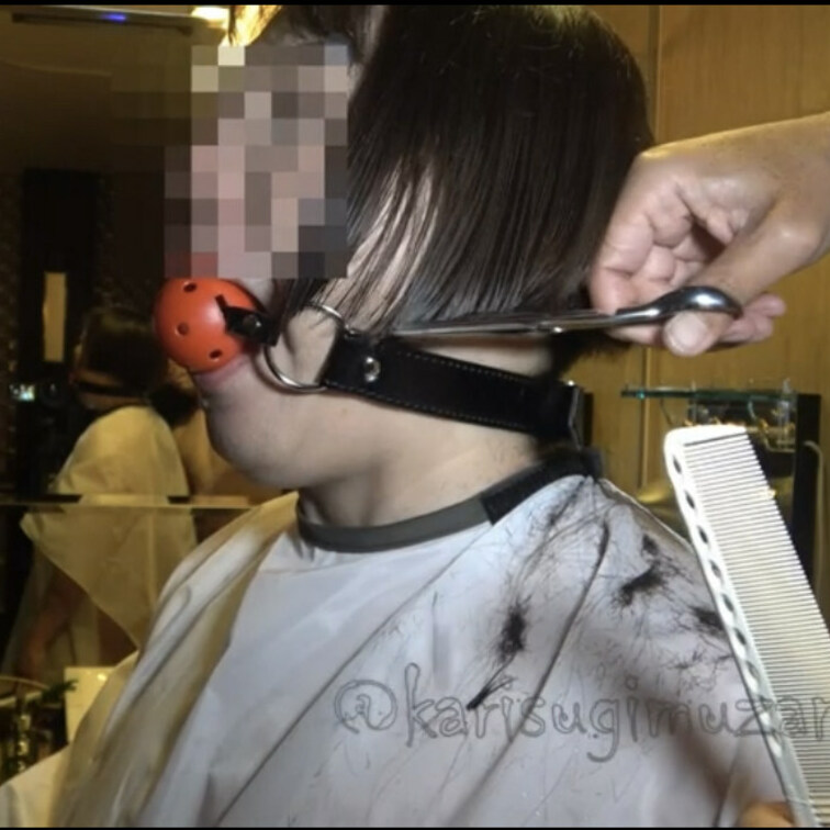 お蔵入りにしようと思いましたが要望が多かったので配信します。
バッサリ度★★★★★ロング→ワカメちゃん
デブス度　★