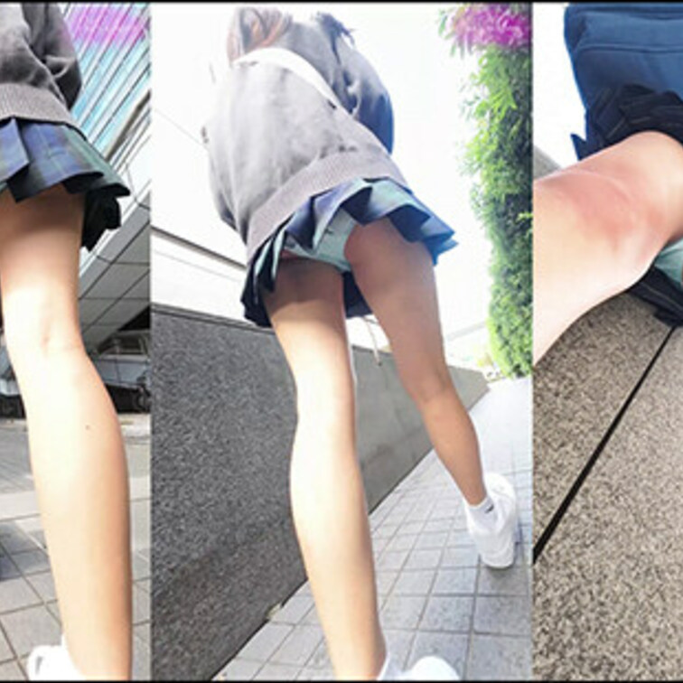 【縦型動画】小型カメラを買ったので、制服J.Kを○○○してみた （1）建物内→エスカレーター→屋外歩行→屋外直立

