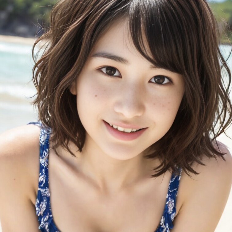 おねえさんと海