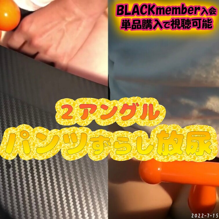2022-07-15
📛２アングル/パンツずらし放尿📛
おまるに座ってるのにパンツずらしておしっこするところが大人っ