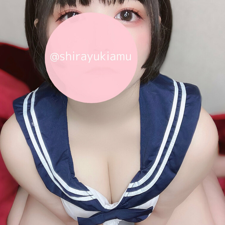 透けセーラー服③