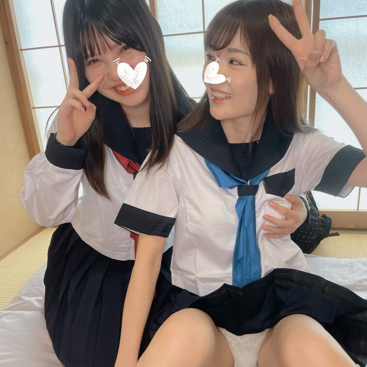 仲良しセーラー服ちゃんと３P！何をするときも一緒な仲良しセーラー服ちゃんと遊んできた記録映像ですｗ

本編はこちらか