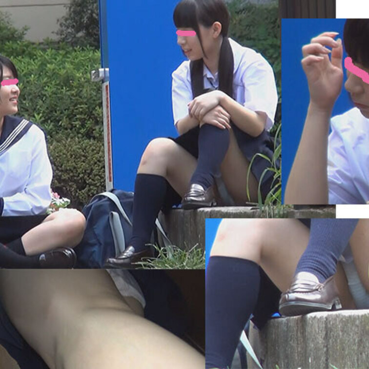 パンチラ＆後付けてエレベ逆さ


道端でおしゃべりしている制服のふたり組み。

話の内容では、中までは同じ学校