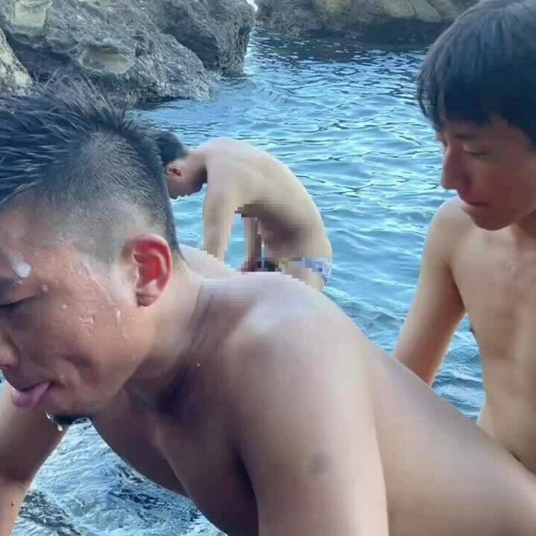 僕が海で理一くんガン掘りしました(﹡ˆ﹀ˆ﹡)