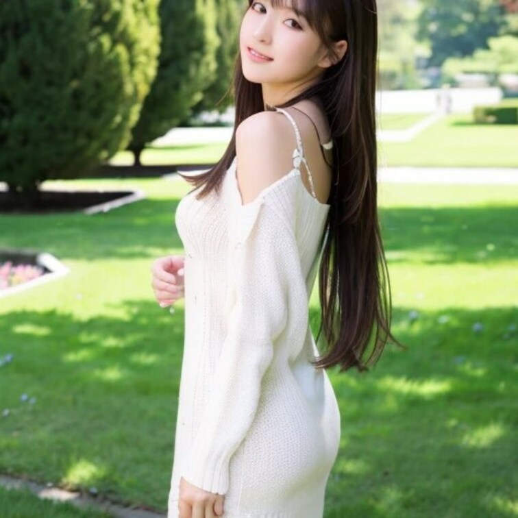 緑の中で