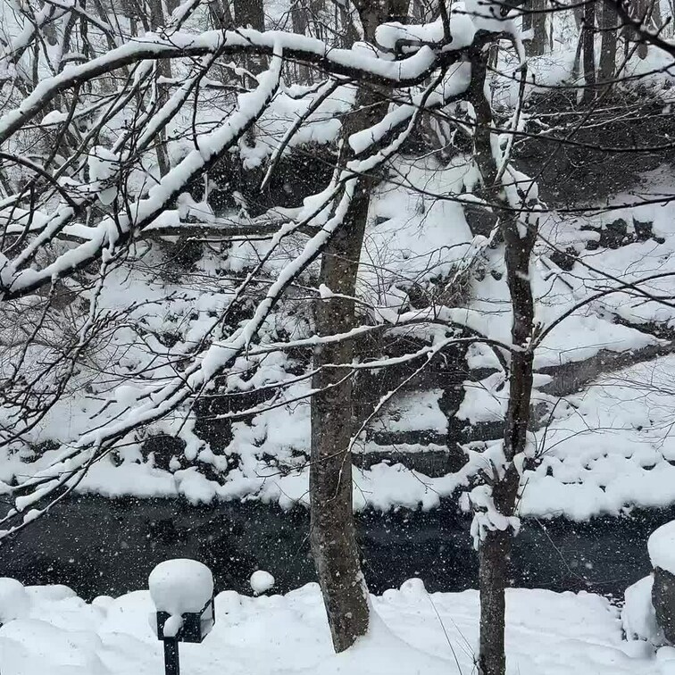 外は寒い､中はこれから暑くなる。