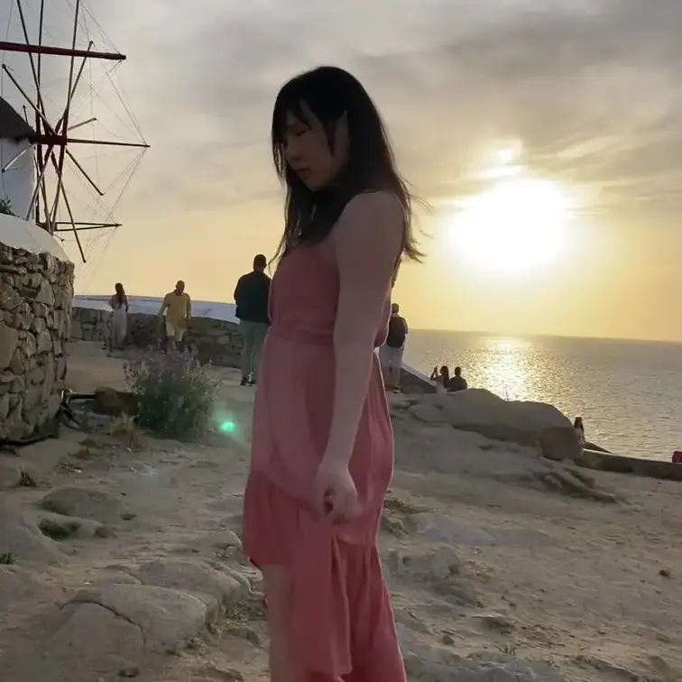 月野るなの動画: 夕陽の島🏝️🌇