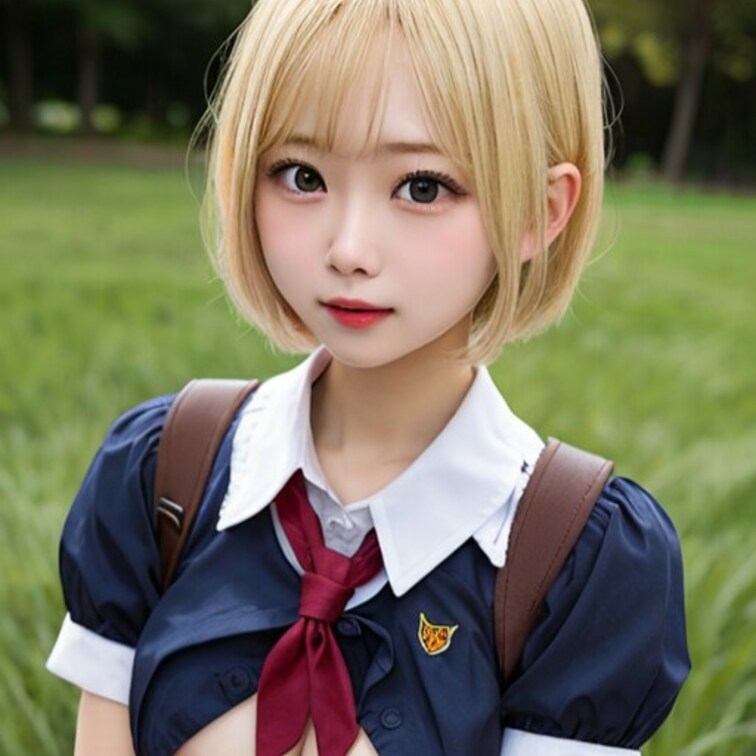 ○○○生成の巨乳&金髪美女