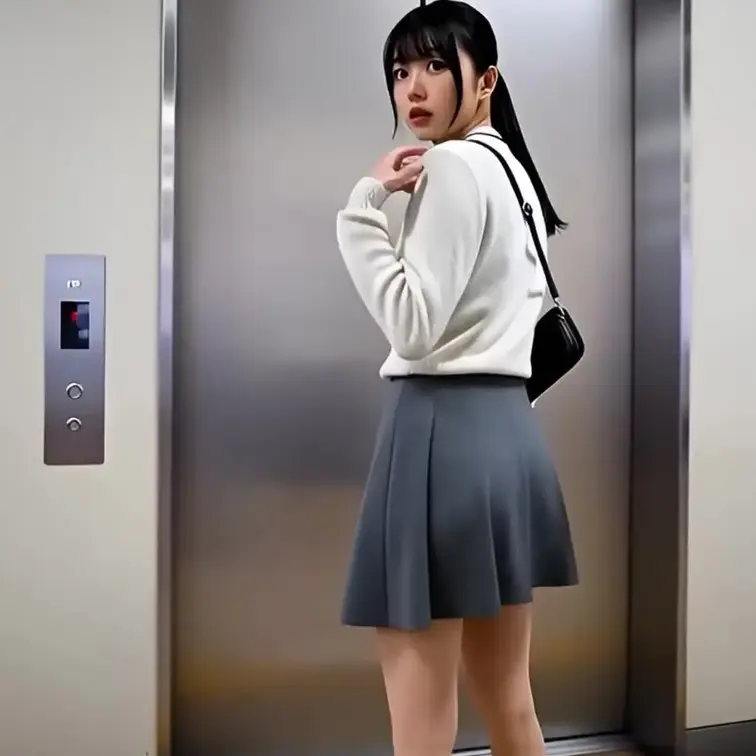 盗撮めくり動画 
今回はエレベーター編です。
ターゲットは女子大生です。
エスカレーターで狙おうと思っていたらエレ