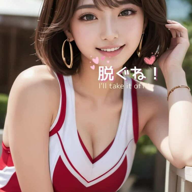 夏のスポーツを応援してきました、チアガールです！（We are cheerleaders who have been s