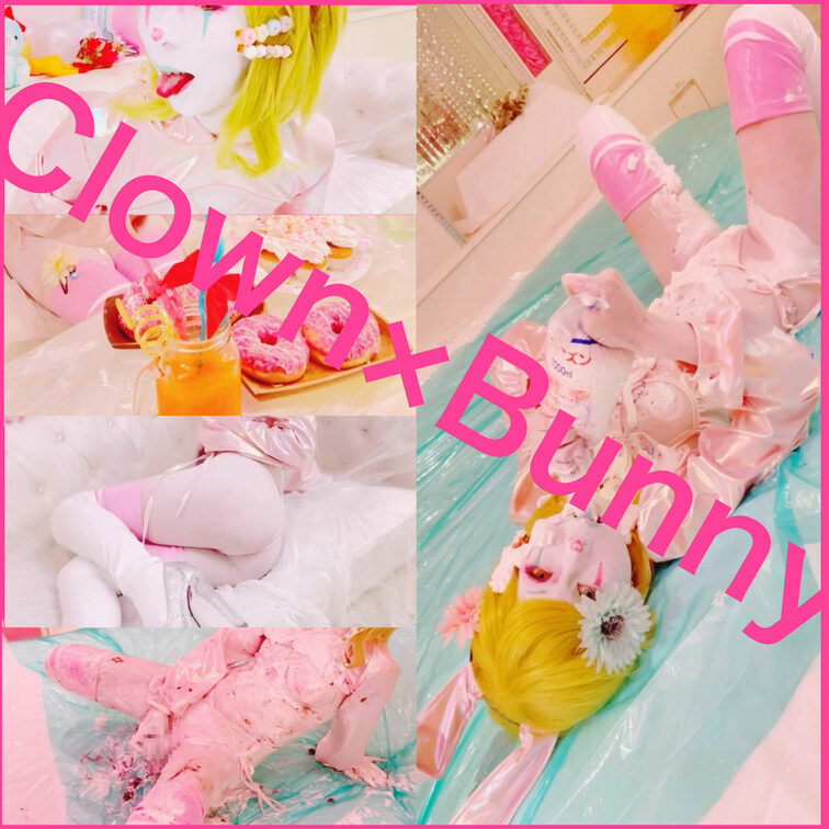 Clown×Bunnyのサンプルです。
初のクラウンメイク作品です。
今回は逆バニー衣装でいろいろなおもちゃで遊んだ