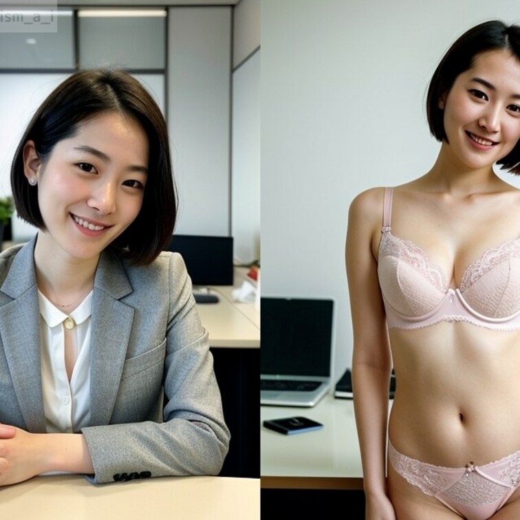 生成○○○で作成した素人美女の写真を投稿します。