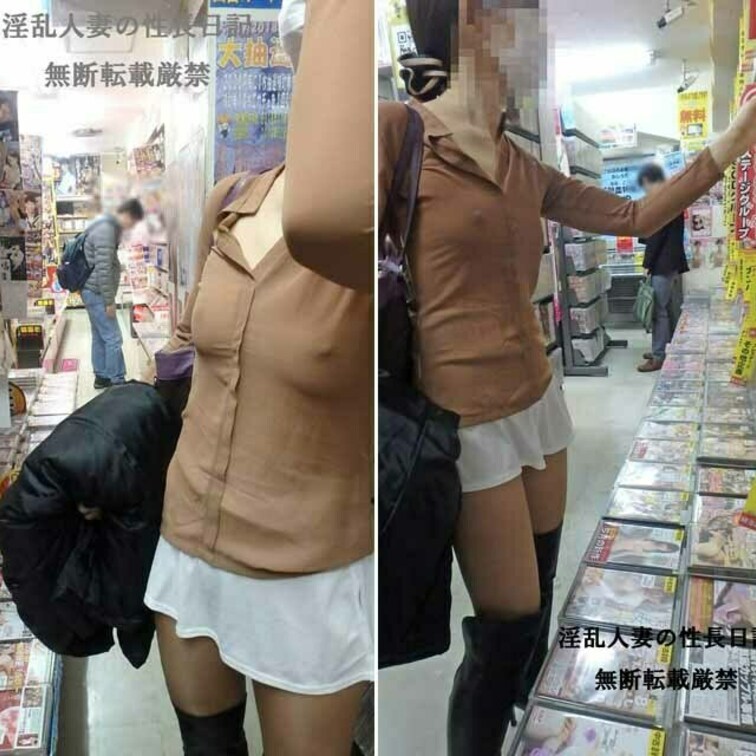 透け乳と超ミニスカ。これがアダショに行く時のリナのドレスコード