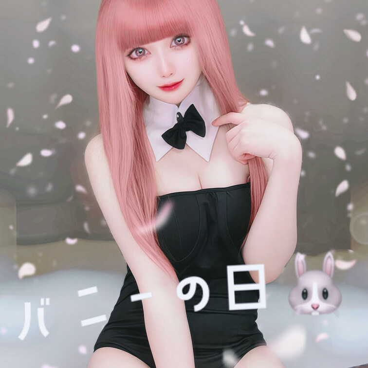 バニーの日🐰らしいのでっ！！
加工で前髪つけてみましたᐡ ᴗ̤ ̫ ɞ̴̶̷ ᐡ♡かわいいですかっ？