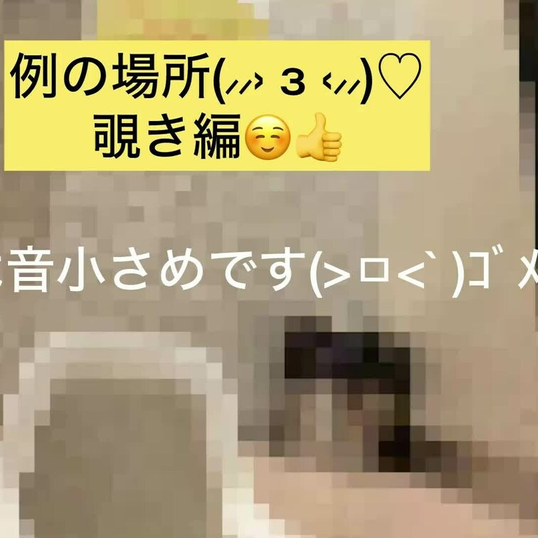 久しぶりの(⸝⸝⸝⸝∀照⸝⸝⸝⸝)覗き風、例の場所編(///з///)
豪快な音が気持ちいい(*´ч`*)🤩👍
オス