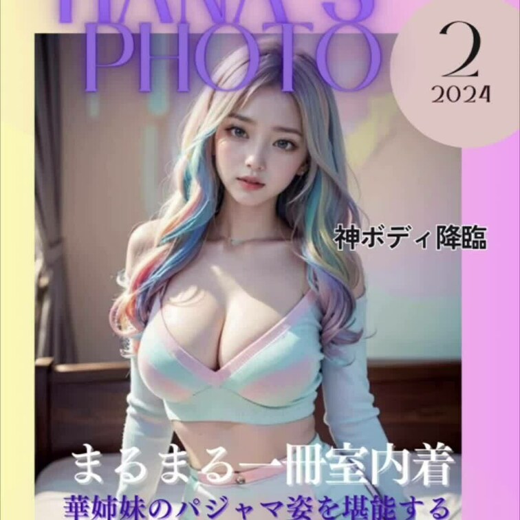 HANA's Poto Book3月号
 「まるまる一冊室内着」スライドショーになります。
 約80枚の可愛い女の子