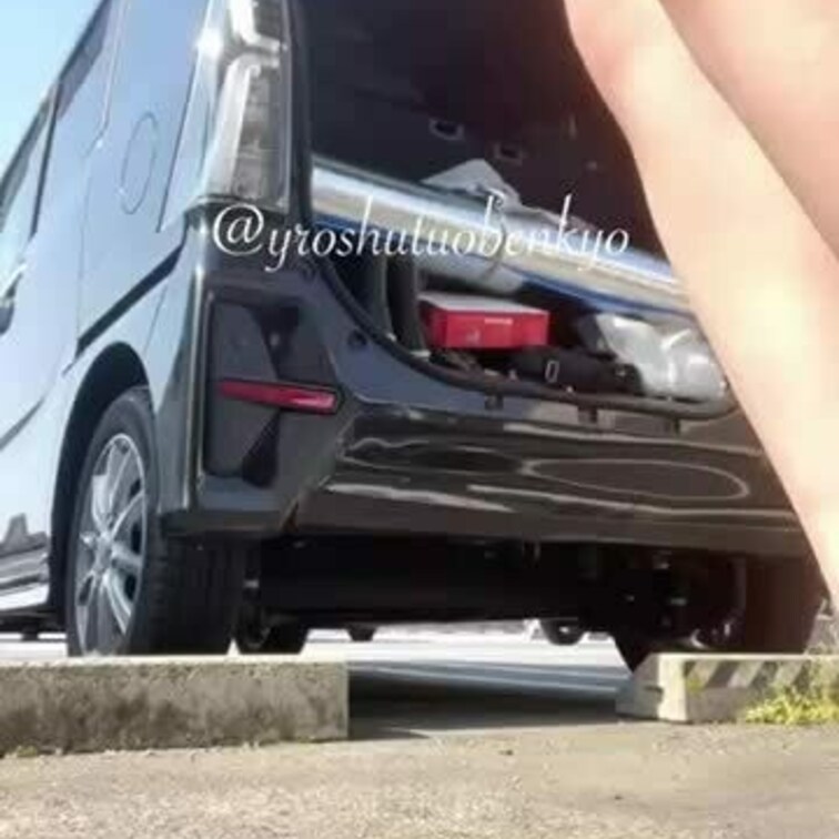 これは誰にも見られてない！はず笑
SCの駐車場でスカート脱いじゃいました♥️