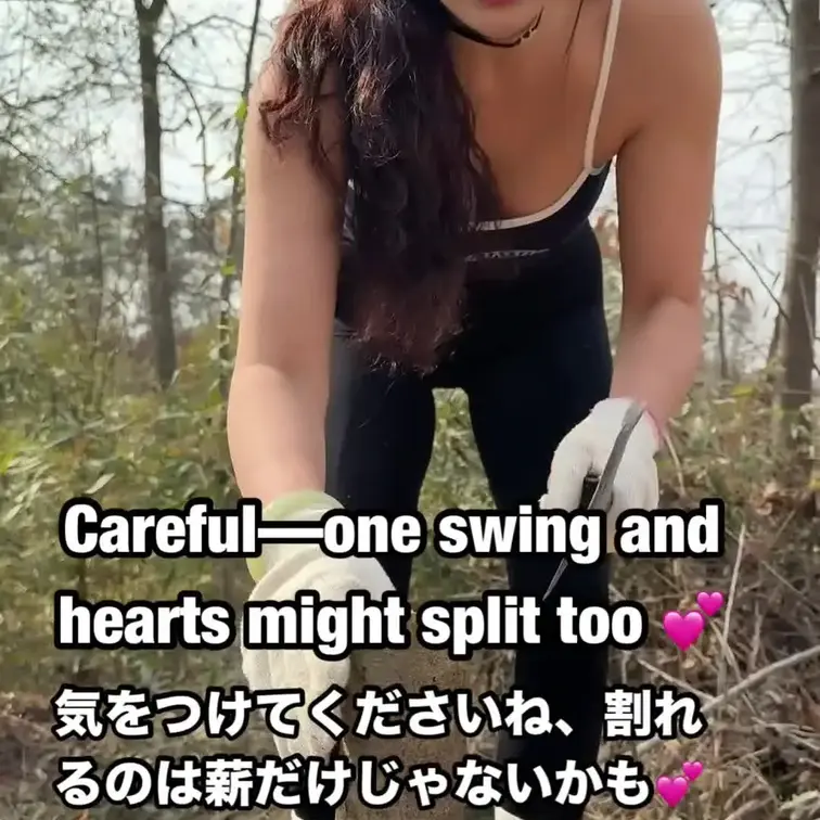 斧を振るたびに、みんな足止めちゃうんですよね😂