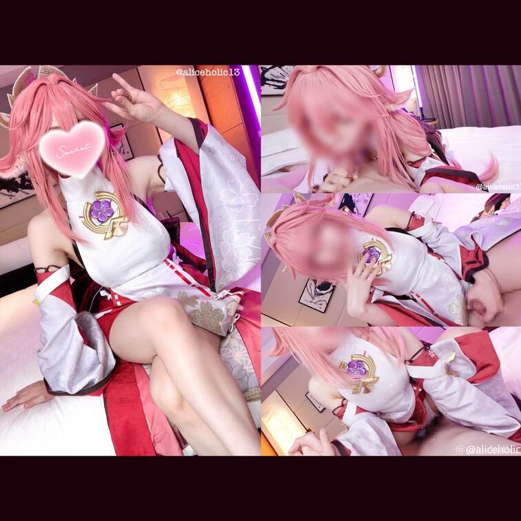 ❤️ 原◯ 八重◯子 いと美しき腋見せ宮司様と姫はじめ、二人だけの空間でじゅぼフェラ杭打ち生◯メ騎乗位♡ 甘々言葉責めで